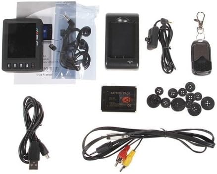 Miniatura 7 de Toworld18 2.5 "LCD Angel Eye Portable Mini Video Grabación Botón DVR Video Recorder Cámara KS-650M