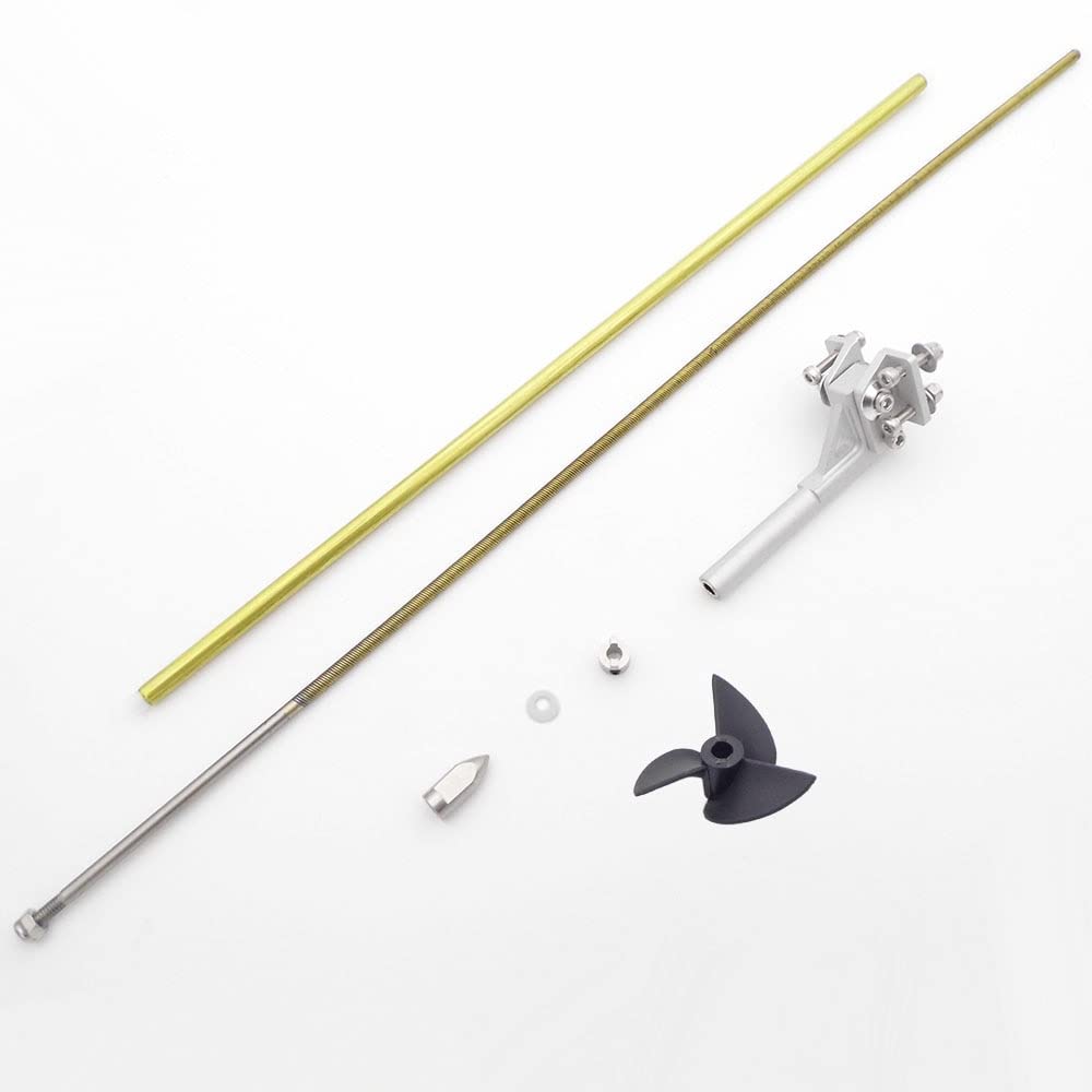 【Części zabawki zdalnego sterowania】 4mm 400mm Elastyczny wałek Prawy lewy napęd Wał napędowy Mocowanie amortyzatora 36mm Śmigło do łodzi RC -Materiały przyjazne dla środowiska (Color : 1set Right Ha