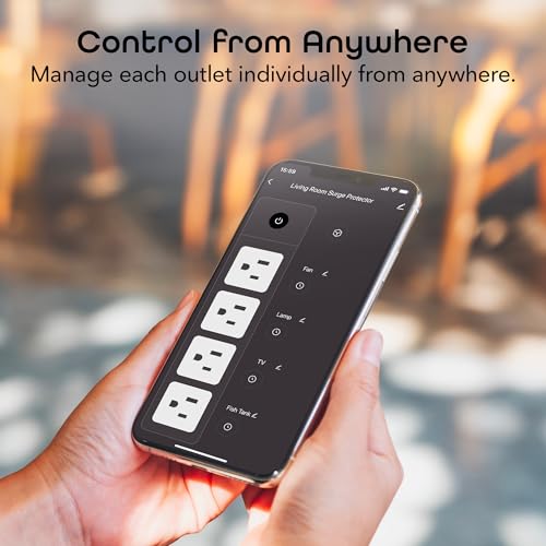 Image of Geeni Smart Surge Protector Power Strip with 4 Smart Outlets, 2 USB Ports (USB-A & USB-C), Surge Protection, Wi-Fi & App Control, Compatible with Alexa & Google Assistant, Smart Power Strip