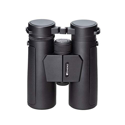 Kevenz 10x42 Compact Binoculars with Low Light Night Vision,Large Eyepiece High Power Waterproof Binocular Easy Focus for Outdoor Hunting, Bird Watching, Traveling (Black, 10 X 42)