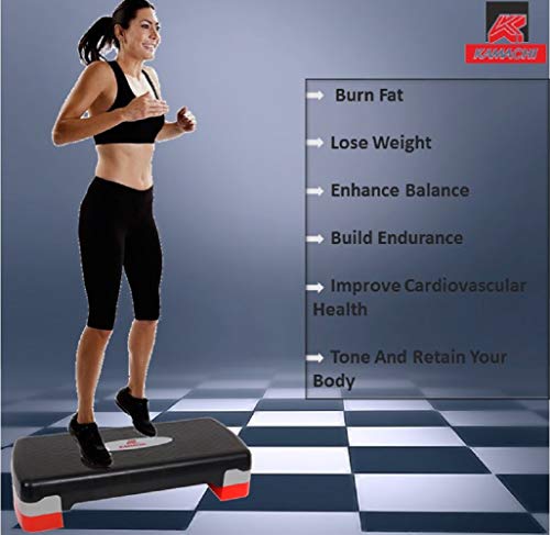 Image of KAMACHI Adjustable Aerobic Fitness and Exercise Step Board Small