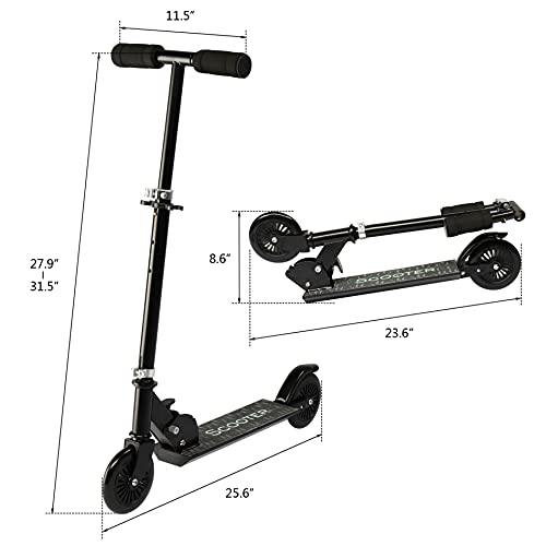 Trick Scooter - Kick Scooter For Kids - Lightweight, Foldable, Aluminum Frame, And Adjustable Handlebars Intermediate And Beginner Stunt Scooters For Kids 8 Years And Up, Teens #TOP1