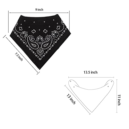 Lnglat 3-Pack Baby Bandana Drool Bibs For Boys And Girls With Adjustable Snaps, Organic Cotton Soft And Absorbent Toddler Baby Paisley Pattern Bibs For Drooling And Teething #TOP2