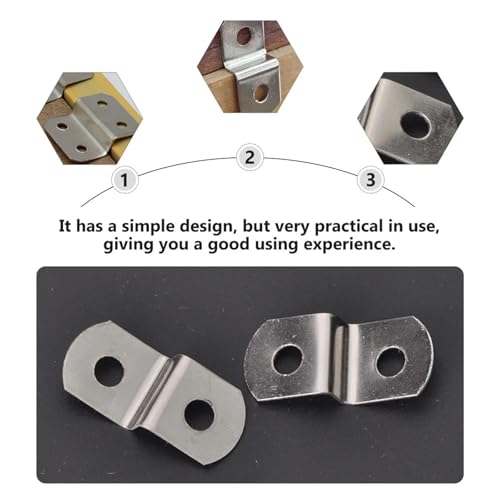 Image of Picture Frame Backing Clips 1200Pcs Corner Code Picture Frame Backing Tabs Mirror Furniture Connector Photo Fasteners Hardware Holder Clips for Hanging Pictures