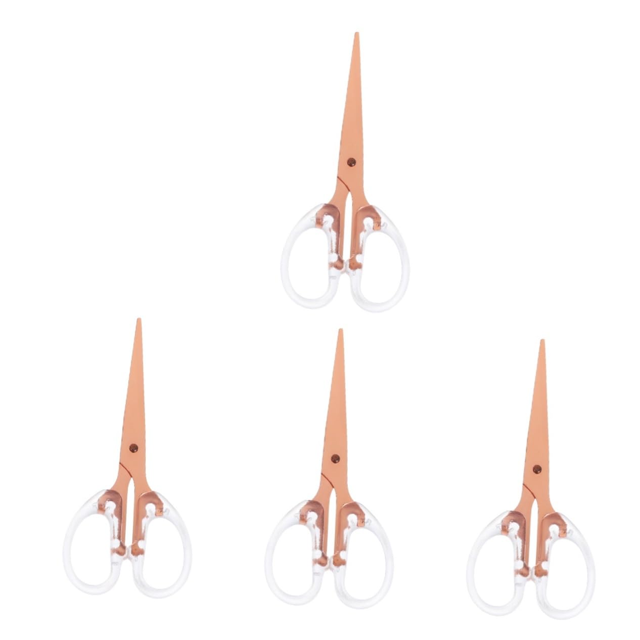 SHINEOFI 4 Pz Forbici colorate Forniture per ufficio Utensile per tagliare la carta (Oro rosa) cutter taglierini materiale scolastico forbici per i delle scuole forbici multiuso pp