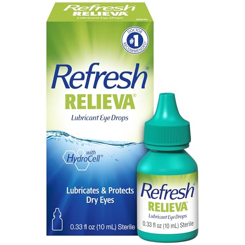Refresh Relieva Lubricant Eye Drops For Dry Eyes, 0.33 Fl Oz Sterile