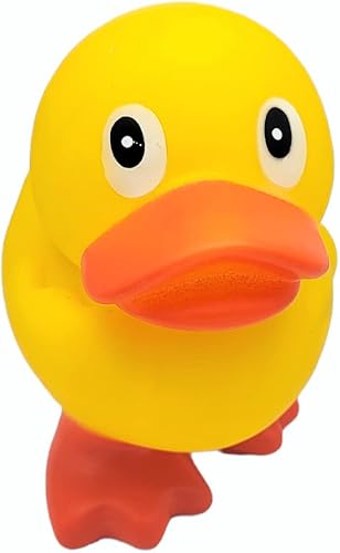 Miniatura 10 de Patos de goma grandes de 5.5 pulgadas de alto (pato púrpura) coleccionables coloridos patos ideales para exhibir el tablero y jugar en el baño