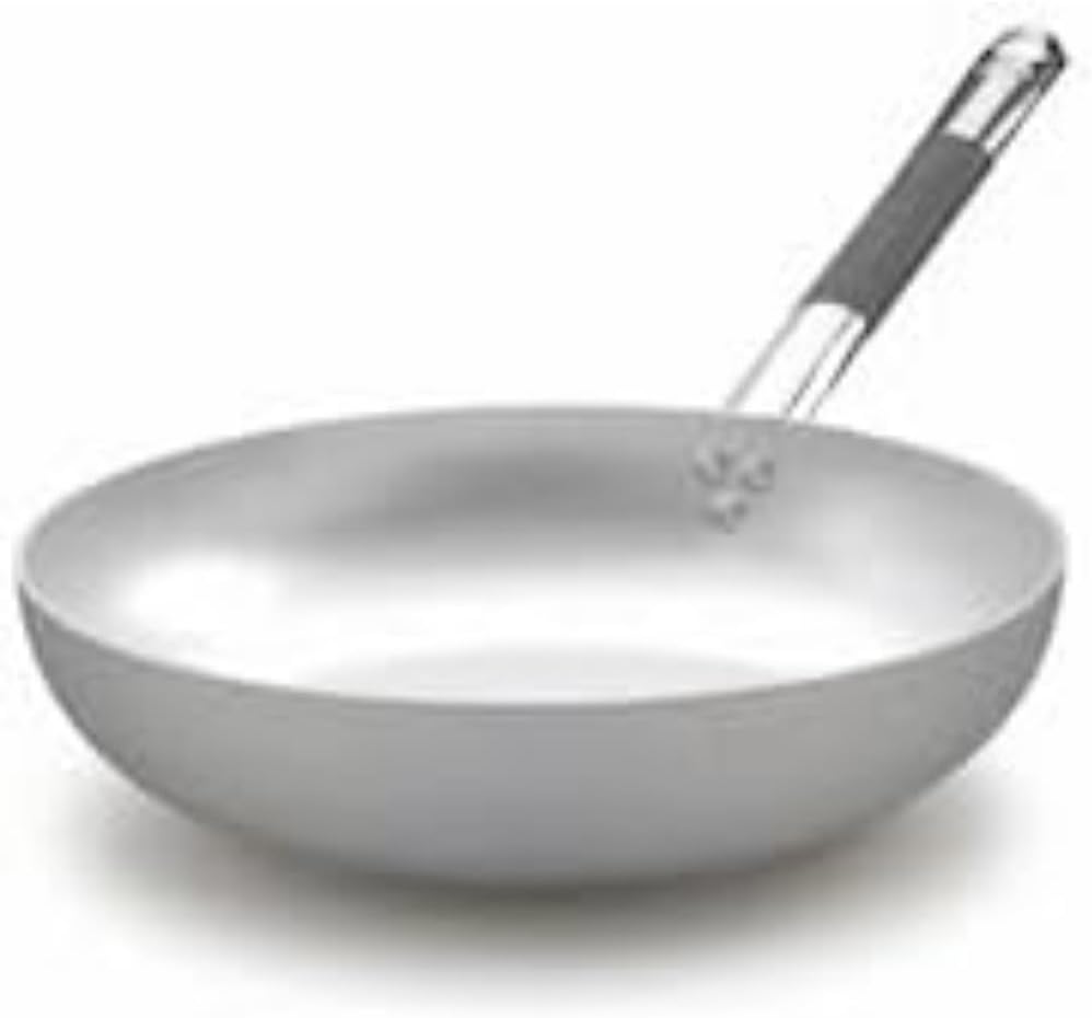 Pentole Agnelli ALMC111BPIC32 Pots Aluminum Induction Line Countersunk Pan High, Induction bottom with 1 Cool Handle, 32 cm