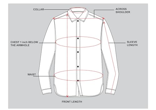 Image of Urban Scottish Men's Regular Fit Cotton Printed Shirt, Long Sleeve Button Down Collared, Soft Breathable Fabric, Stylish Everyday Wear Casual Shirt for Mens - Red & Navy