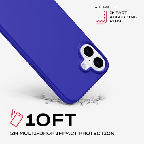 Image of Tech21 EvoLite for iPhone 16 Plus Ultra Thin - Impact Protection Case - in Cobalt Blue