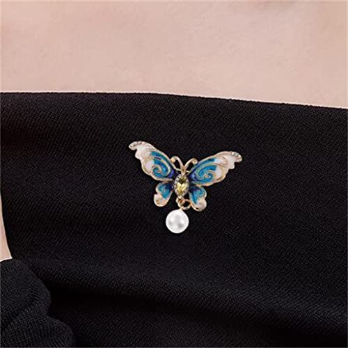 Brooch bleu chinefly vêtement accessoire de mode style country tempérament - 3
