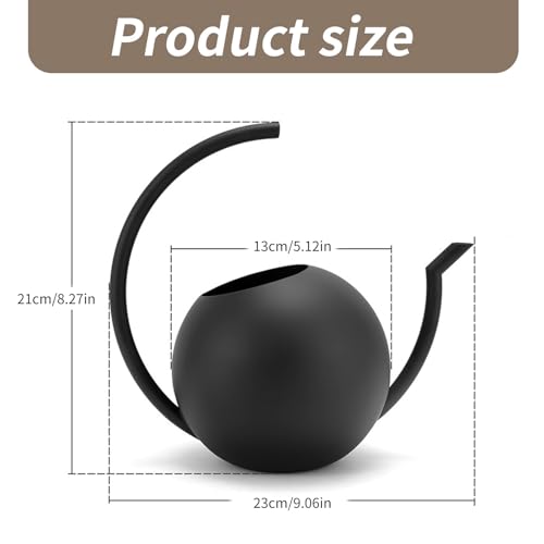 Arrosoir de 1000 ml avec long bec en acier inoxydable Morain pour jardin et fleurs - 6