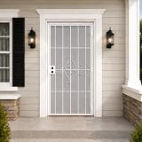 JUBEST 36 in. Security Screen Door White