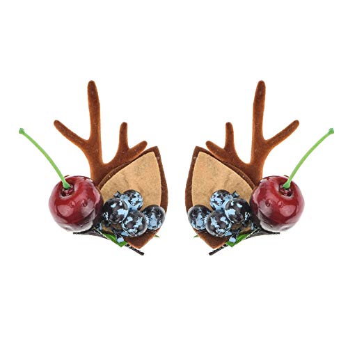 Toecwegr Christmas Reindeer Antlers Headband Hair Clips Hair Hoop Girl Holiday Beauty Headdress #TOP4