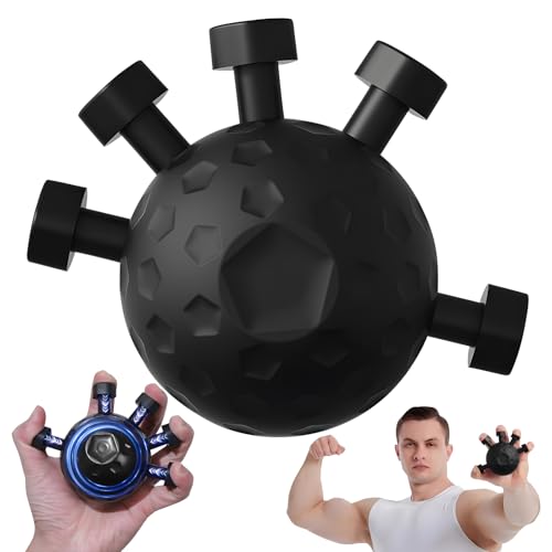 Finger Grip Strengthener, Hand Grip Strengthener, Finger Exerciser Gripper Tool, Finger & Hand Exercise Trainer for Arm Strength, Adjustable Hand Grip Silicone Grip Strength Trainer