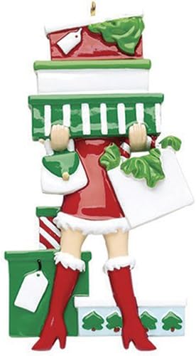 Ornaments by ElvesPersonalized Shopping Ornament 2024 - Holiday Shopping Bags Shopping Ornaments for Christmas Tree Shopaholic Gifts Xmas Shoppings Santa Christmas Ornaments Ornaments by Elves