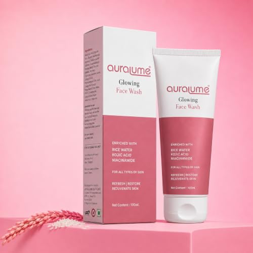 Image of Auralume Glowing Face Wash with Rice water & Niacinamide.