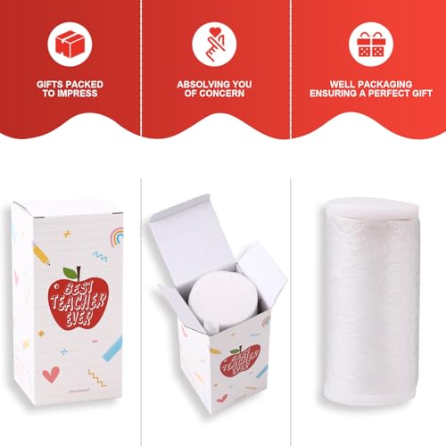 Celebloom Teacher Appreciation Gifts for Women, Best Teacher Ever Glass Cup with Lid and Straw for Birthday Christmas Thank You Gifts for Women, Back to School Teacher Gift — view 6
