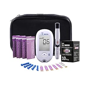 Blood Ketone & Glucose Monitoring System | Track Your Ketones & Ketogenic Diet Progress | Ketosis Test Kit with Lancing Device, 10 Keto Strips + 50 Lancets