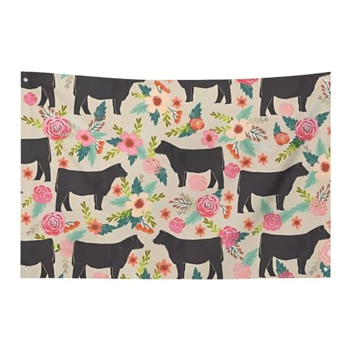Drapeau de bovins en polyester durable avec œillets solides - 2