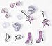 MOKADON Adult Shoe Charms Set (14 PCS) – Bow Crown Heart Dancer Decorative Footwear Accessories, Fashion Shoe Decorations, Not a Toy (E)