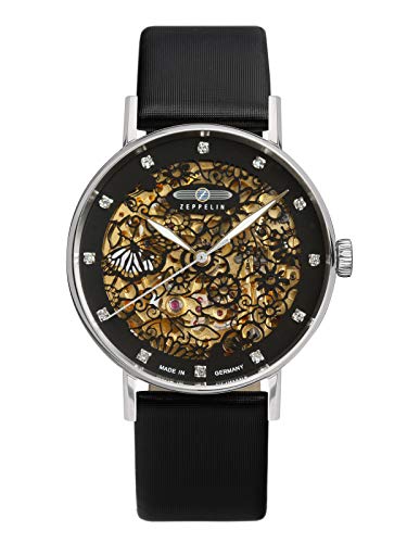Zeppelin Automatic 7461-2 Watch Damen Uhr analog Automatik mit Leder Armband 7461-2