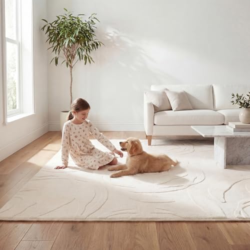 Image of 1.3 inch Thick Baby Play Mat 59x79 Plush Foam Mats for Baby (Ivory)