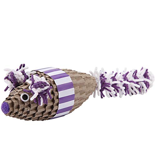 Green Cute Mouse Scratching Mouse, Cat Scratching Toy, Non-Toxic Paper Safe for Cat Scratcher Cat Mo