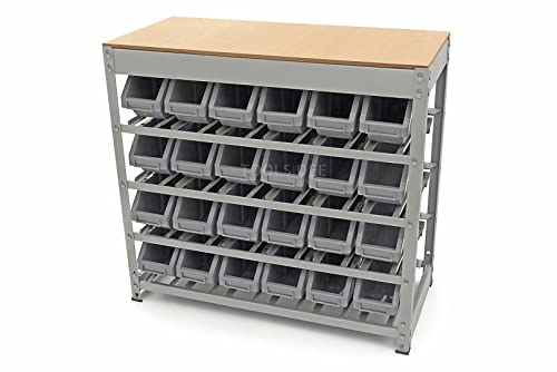 HBM Cabinet, Stockage, Rack avec 24 bacs de Stockage – vue 3
