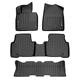 SMARTLINER Custom Fit Floor Mats 3 Row Liner Set Compatible with 2013-2018 Hyundai Santa Fe