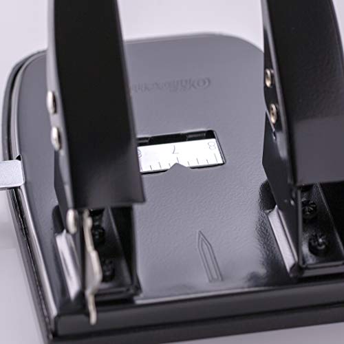 standard 2 hole paper punch 30 sheets capacity black 90079