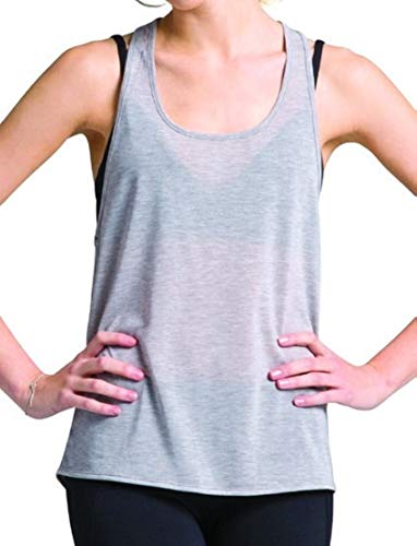 Camiseta sin mangas de algodón holgada transpirable y cómoda para mujer
