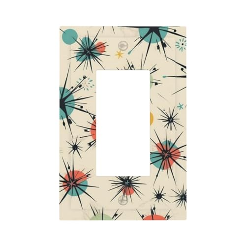 Atomic Stars ���g���p�^�[�� �E�H�[���v���[�g �������C�g�X�C�b�`�J�o�[ 1�M�����O�R���Z���g�J�o�[ �W���T�C�Y 5�C���` x 3�C���` �v���O�J�o�[ �d�C�X�C�b�`�v���[�g �z�[���f�R���[�V���� �Q�� �L�b�`���p
