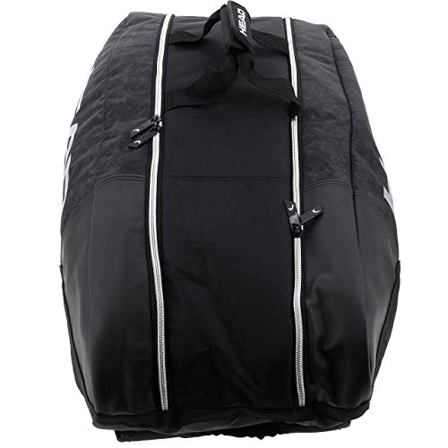 HEAD Djokovic 9R Supercombi tennistas voor volwassenen, zwart/wit, 77 x 35 x 39 cm - Image 4