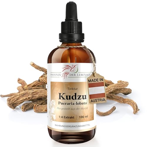 Kudzu Tinktur 100ml | Pueraria lobata Tropfen (1:4 Extrakt) | Top Premium Qualität aus Österreich | Veganes Nahrungsergänzungsmittel ohne Zusatzstoffe | Chinesische Winde Japanischer Pfeilwurz
