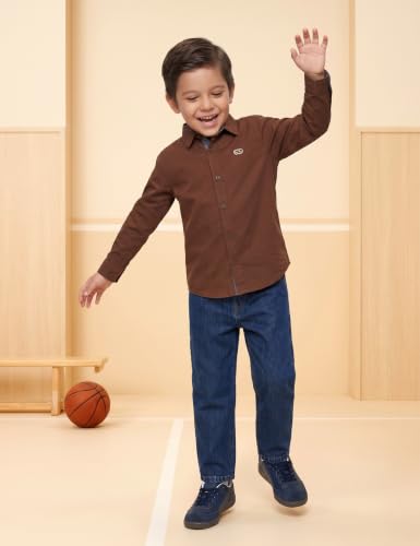 Image of Amazon Brand - Symbol Boys 100% Cotton Casual Shirt | Full Sleeves | Regular Fit | Age 2-14 Years