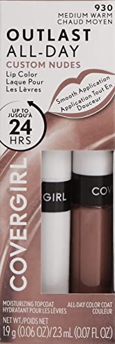 Image of COVERGIRL Outlast All-Day Lip Color Custom Nudes, Deep Cool, 2 Piece Set (Pack of 2)