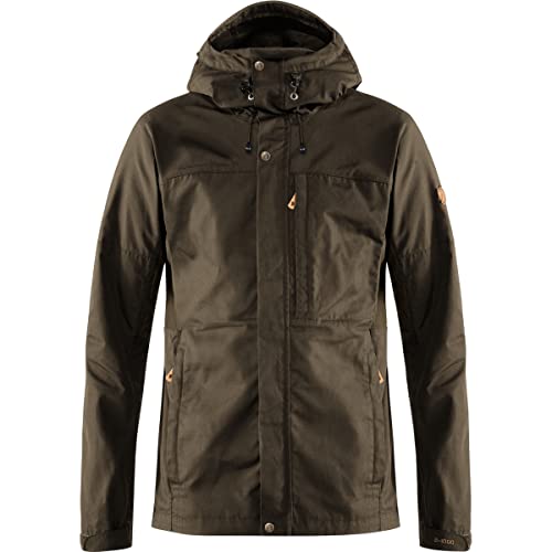 Fjällräven Herren Kaipak M Kapuzenjacke, Grün (Dark Olive), M EU