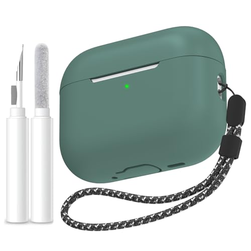 AhaStyle Coque AirPods Pro 3 (2025) avec Kit Nettoyage Silicone Étui Protection pour AirPods Pro 3ème Génération avec Sangle Antichoc Intégral Housse pour Apple AirPods Pro 3e Gén 2025
