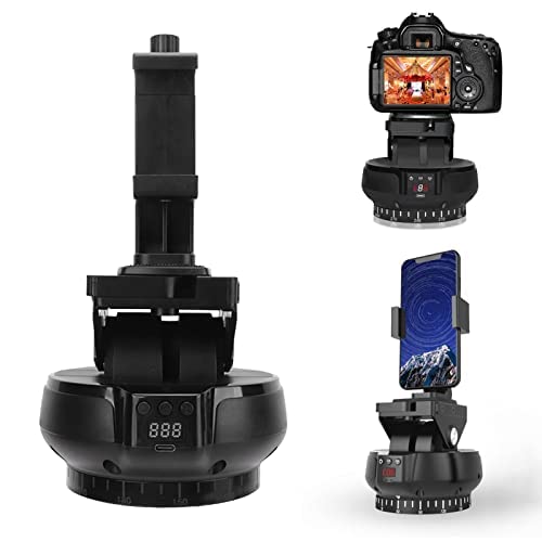 Motorized Pan Tilt Head, 100M Wireless Control, 360 Degree Wireless Rotation, Tilt ±35 Degree, 9 Gears Adjustable Speed, Panoramic Tripod Head For Smartphones, Camera #TOP5