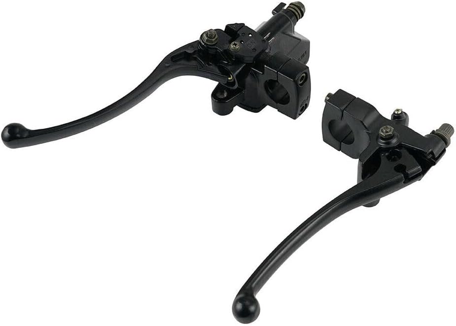 1" 25 mm Handlebar Brake Clutch Lever Aluminum Black 10 mm -Mirror Thread Spray Powder,Repair Your car