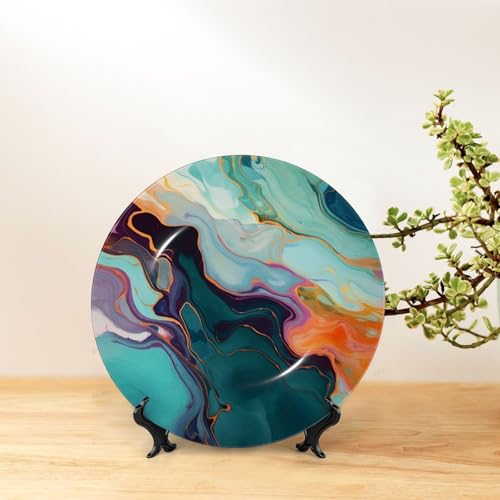 Assiette porcelaine anglaise marbre cadeau idéal maison bureau