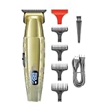 DAXXIN Hair Cutting Tool, Electric Clipper, Retro Metal Men's High-end Trimmer Intelligent Digital Hair Trimmer, Oil Head