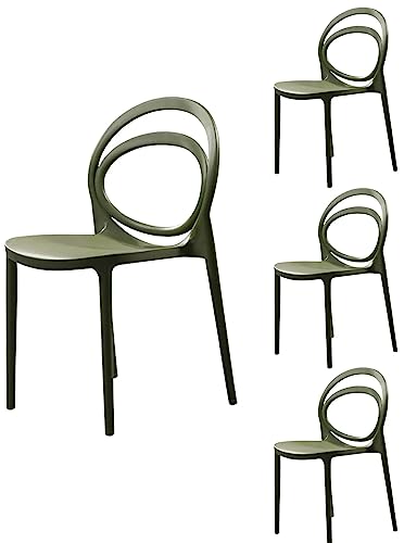 VERSATILE: Design originale e struttura molto robusta in polipropilene con rinforzi in fibra di vetro la rende ideale sia per l'arredamento interno di casa che come sedia da giardino, ristorante, bar.