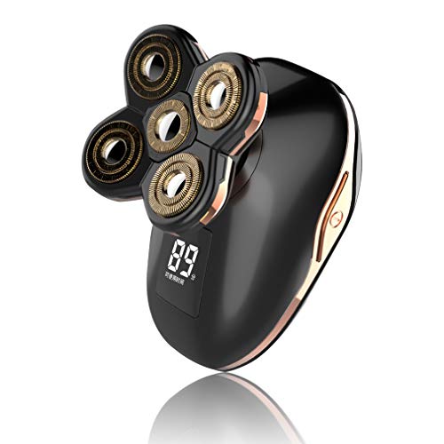 Piklohas Afeitadoras De Cabeza Para Hombres Calvos Afeitadoras De Cabeza Flotantes De Limpieza Profunda Flotante 5D Recortadores De Cabello Inalámbricos Recortador De Barba USB Recargable (Black) Cover