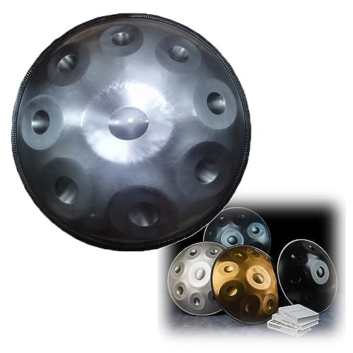 Tambor Handpan en Re menor 9 notas acero 22 pulgadas miniatura 1