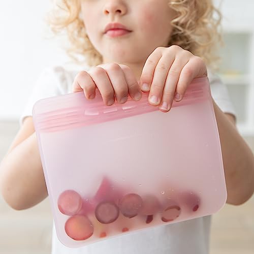 Sac à sandwich réutilisable en silicone Bumkins vert pour la préparation et repas
