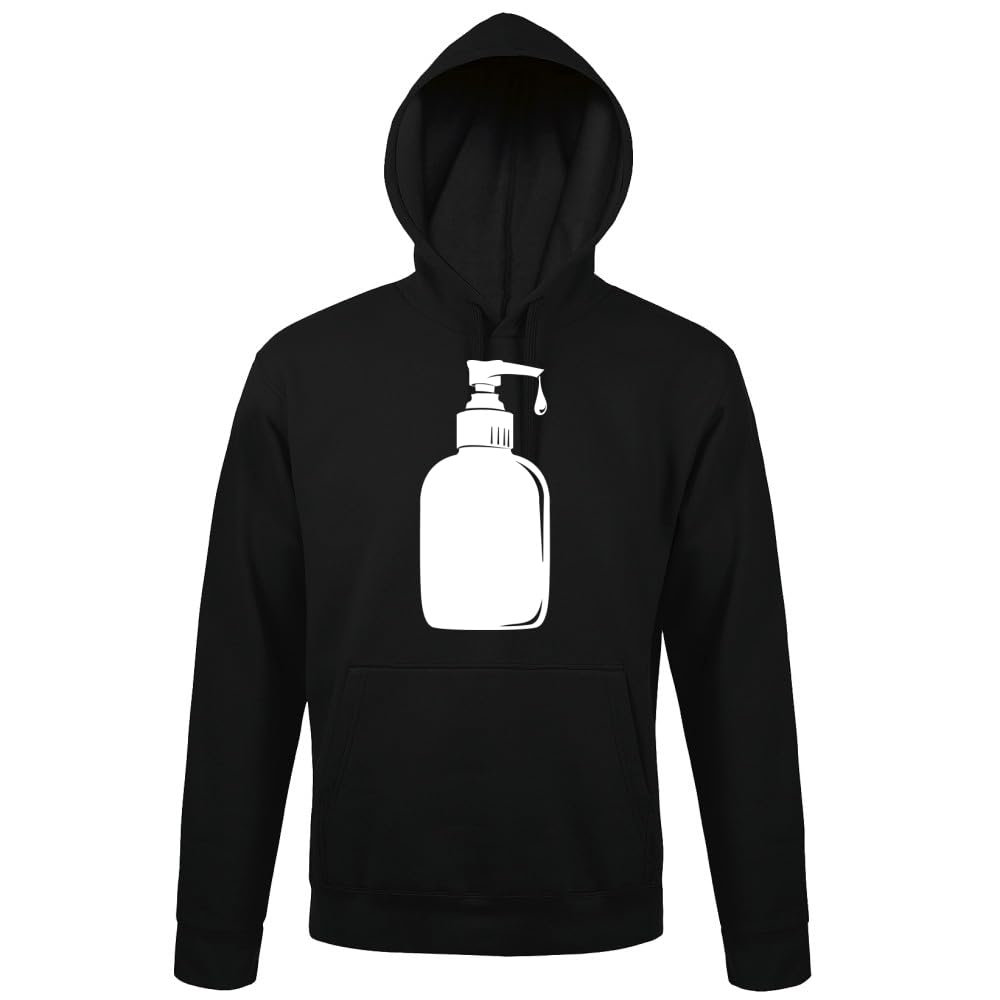 Dozownik mydła dla mężczyzn z kapturem, czarny, 4XL