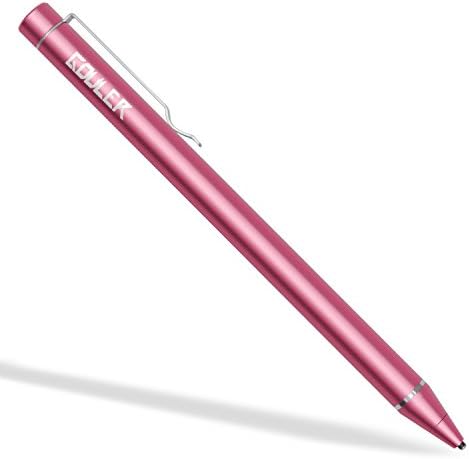 High-precision 1.6mm Capacitive Pen with Copper Tip for iPad 1/2/3/mini/pro, iPhone X/8/8 Plus, Samsung Tablets and Other Capacitive Touch Screen Devices (Rose