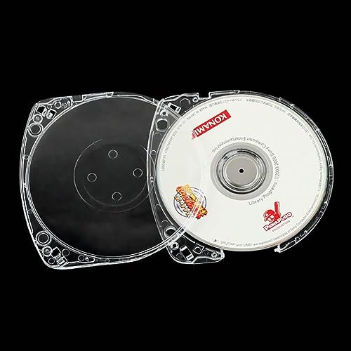 Meijunter Junsi 10Pcs Replacement Umd Game Discs Shell Clear Storage Case Compatible With Sony PSP 1000/PSP 2000/PSP 3000 UMD